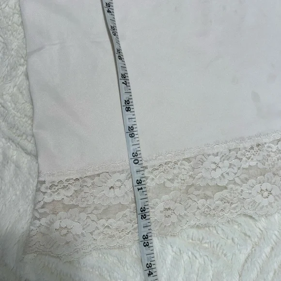 Vintage Connection by Maidenform Slip Dress — Size 36 (M) — Ivory Lace Trim — - Picture 7 of 8